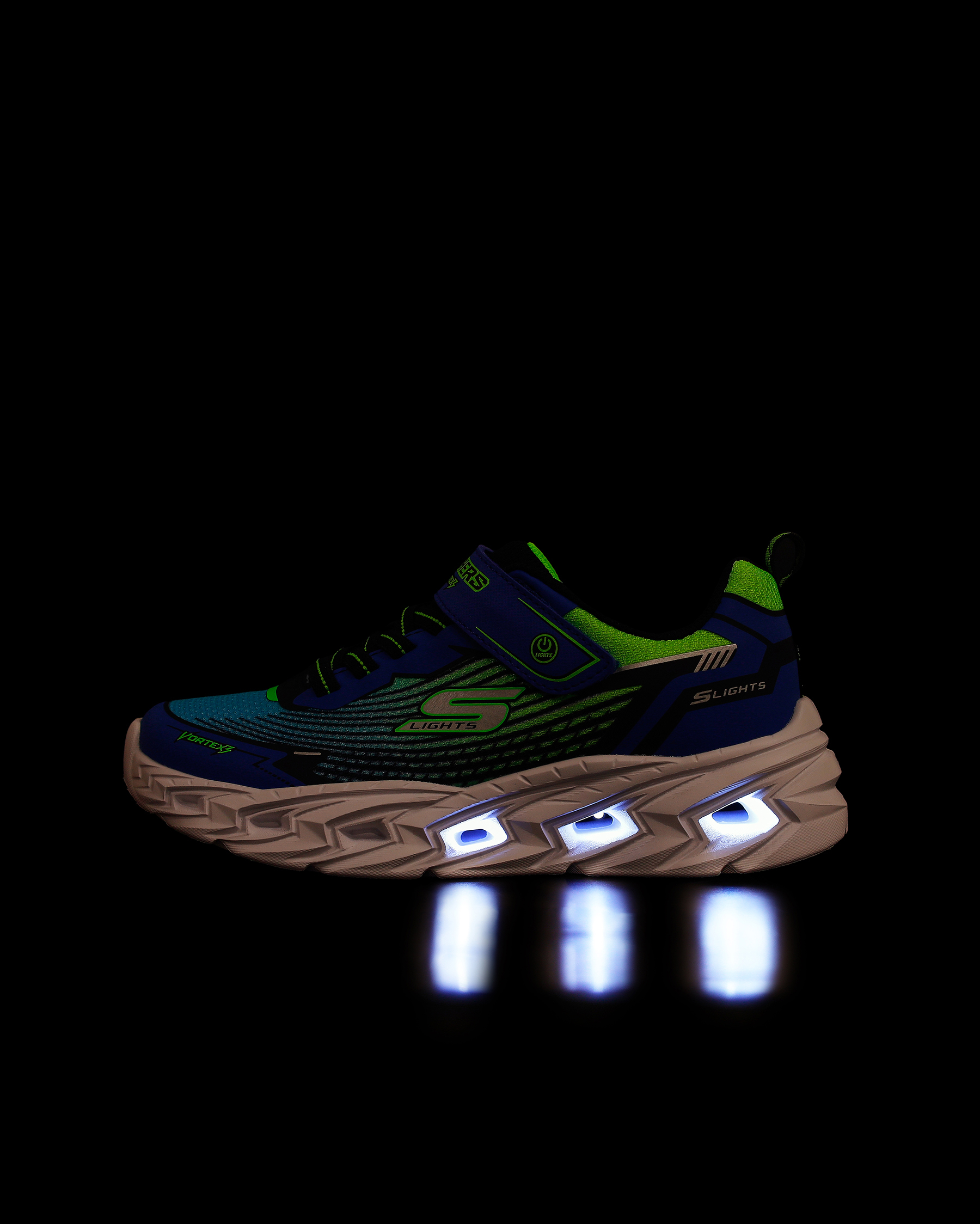 Skechers Vortex 3.0 Büyük Erkek Çocuk Siyah Işıklı Spor Ayakkabı