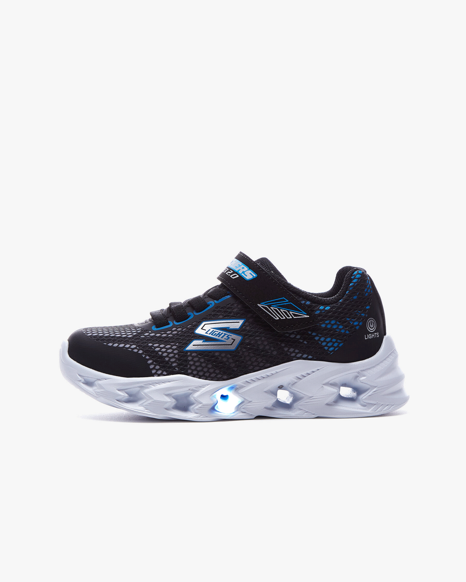 Skechers Vortex 2.0 Büyük Erkek Çocuk Siyah Işıklı Spor Ayakkabı