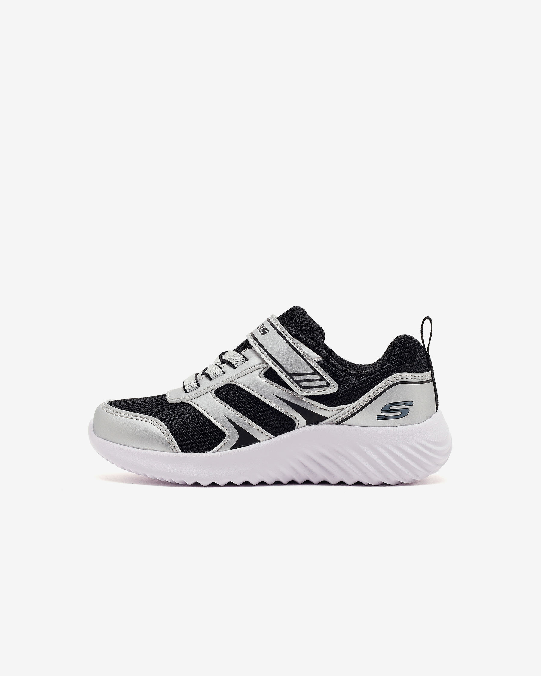 Skechers Bounder Küçük Erkek Çocuk Gri Spor Ayakkabı 407609N SLBK