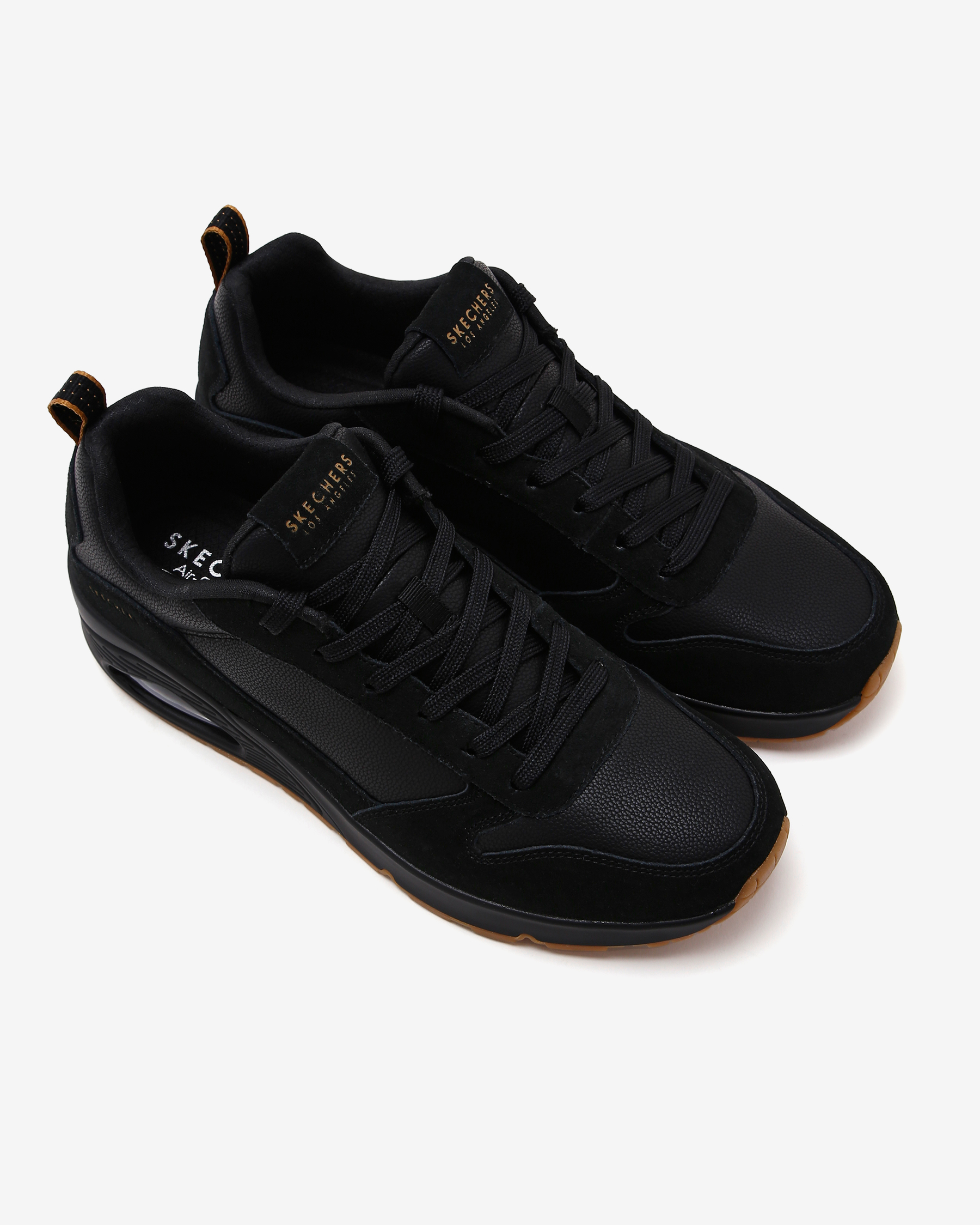 LOOK７８５HUEZ RS Skechers Uno - Stacre Erkek Siyah Sneakers 52468 BBK