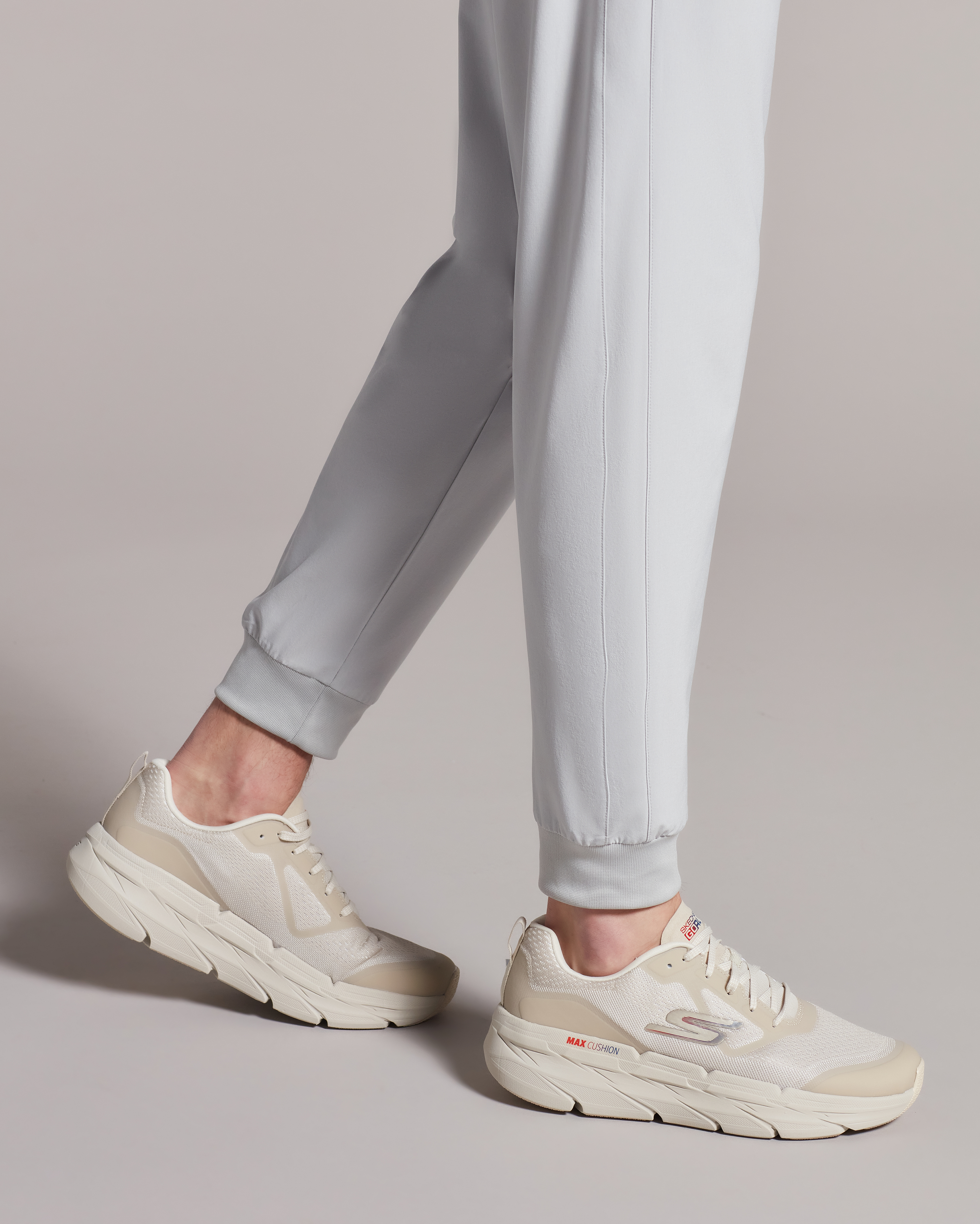 Skechers Max Cushioning Premier - Vantag Erkek Bej Koşu Ayakkabısı