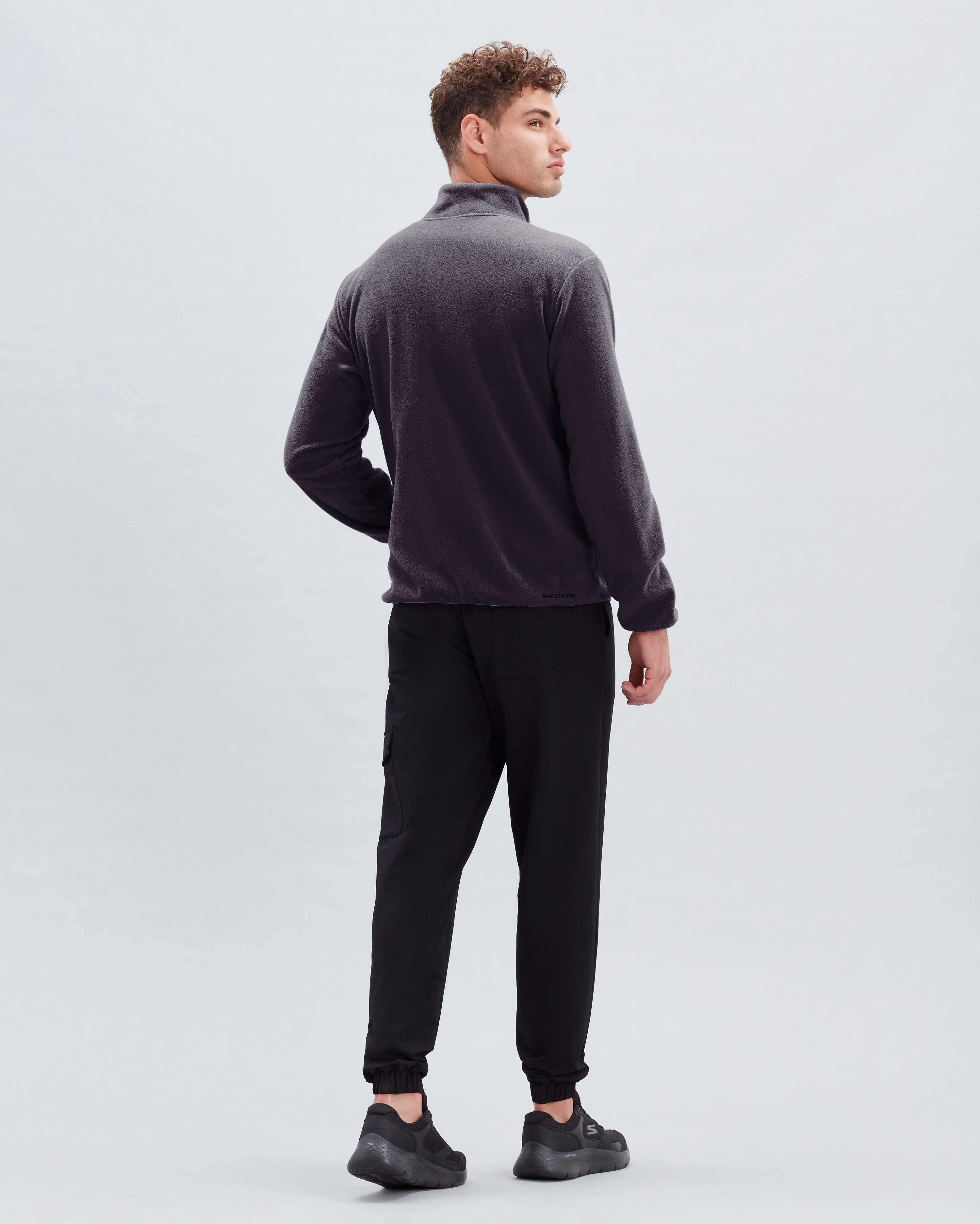 Skechers M Turtle Neck Full Zip Polar Erkek Gri Polar S212171-003-A