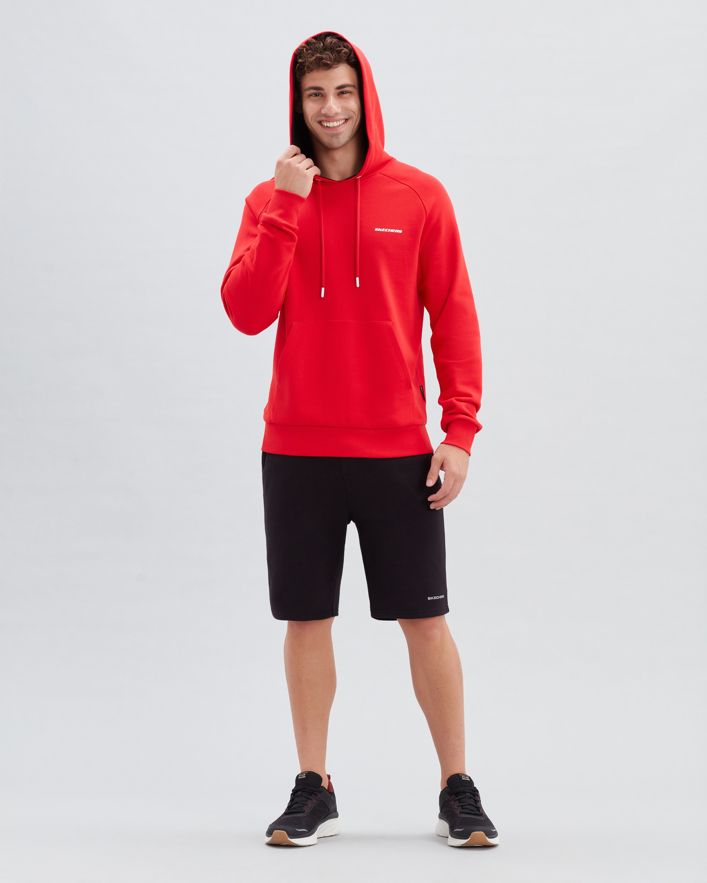 Skechers M New Basics Hoodie Erkek Kırmızı Sweatshirt S212909-600-A