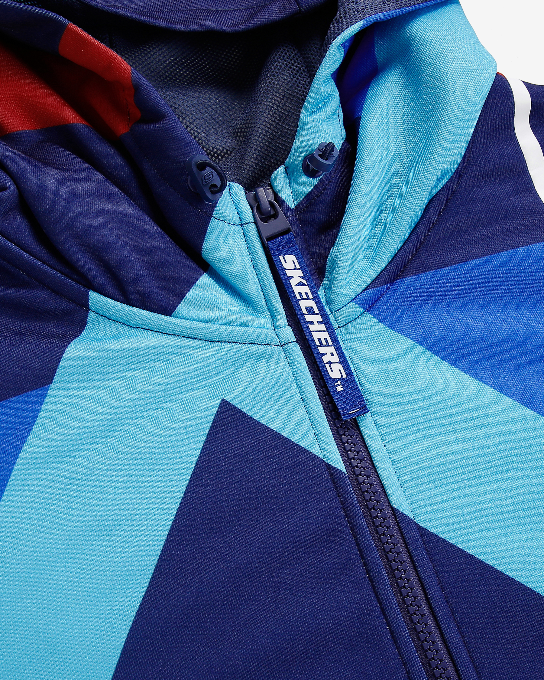 Skechers M Capsule Coll. Big Logo Half Zip Jacket Erkek Mavi