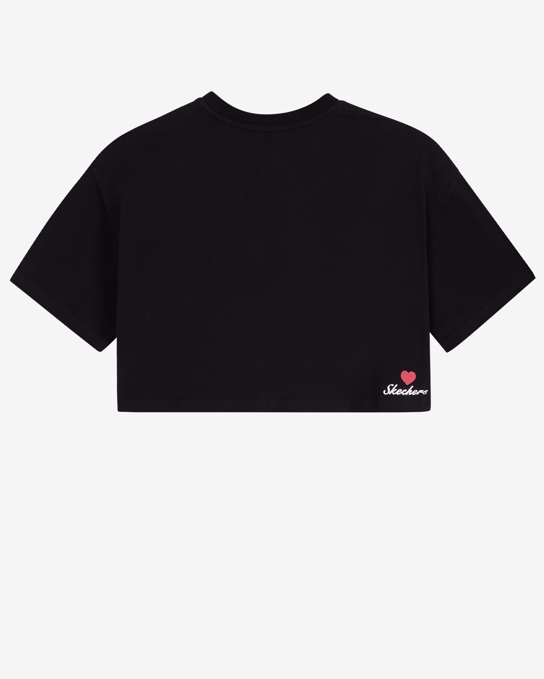 Skechers G Graphic Tee Crop T-shirt Büyük Kız Çocuk Siyah Tshirt