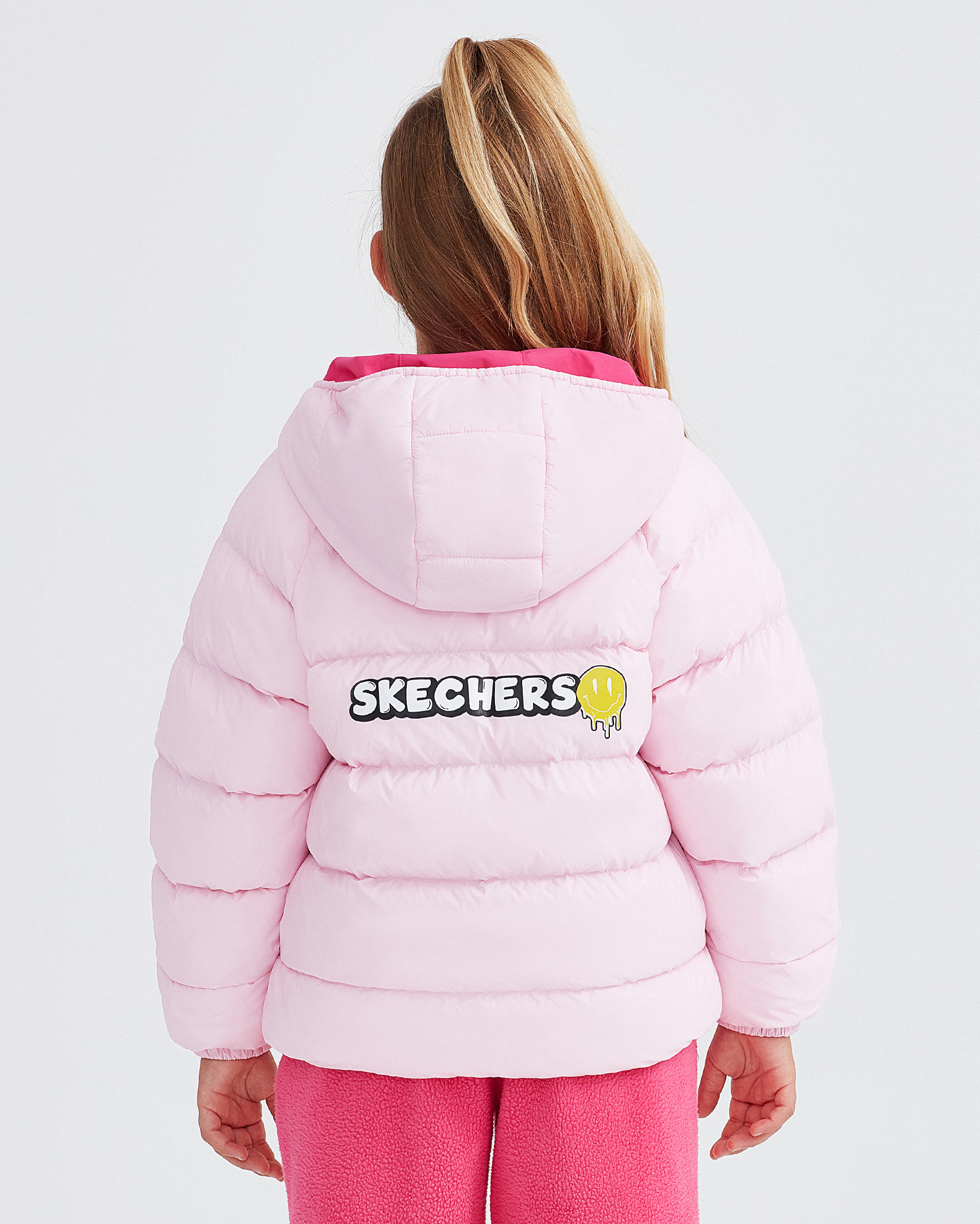 Skechers jacket on sale kids pink