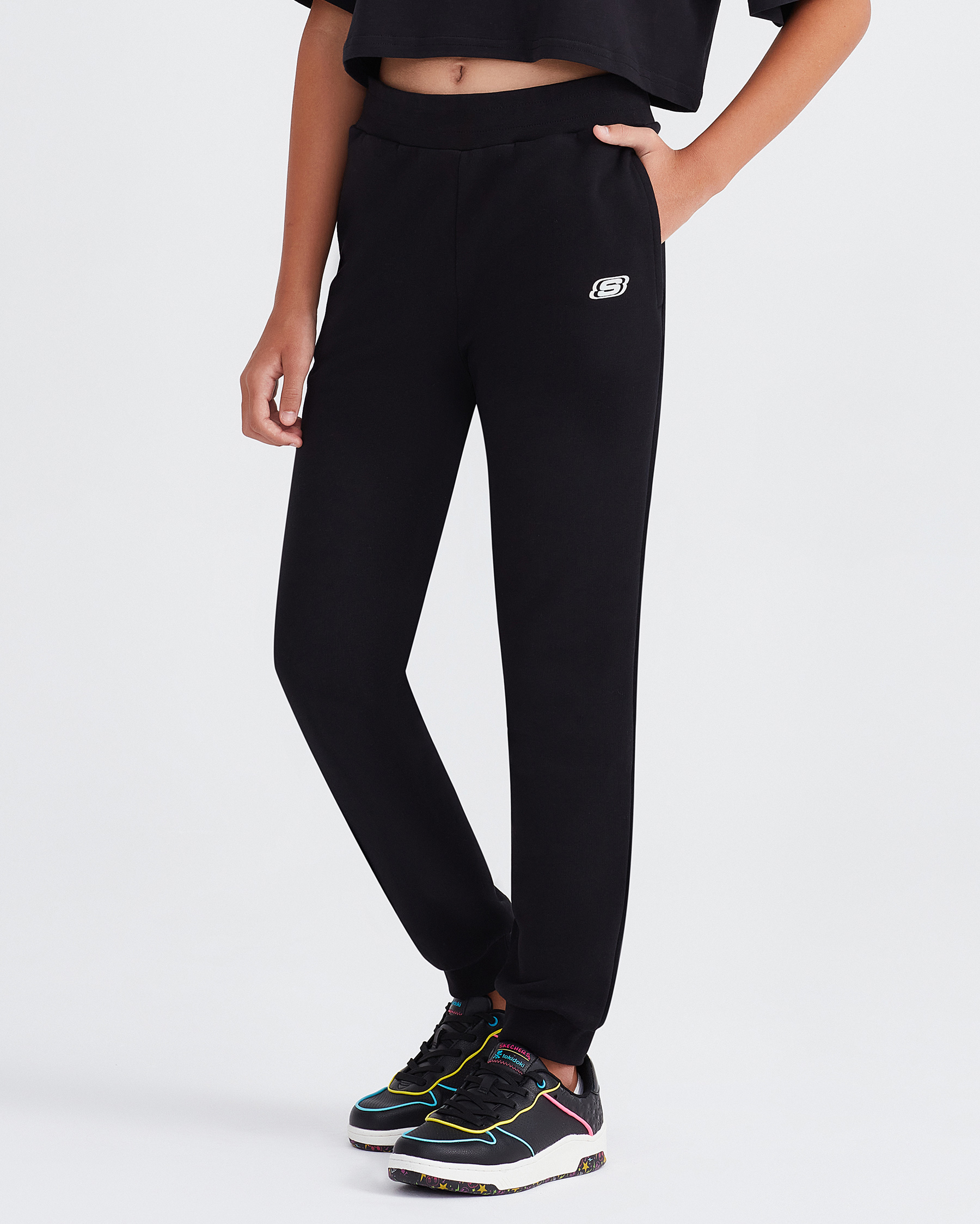 Skechers G Lw Fleece Jogger Sweatpant Büyük Kız Çocuk Siyah