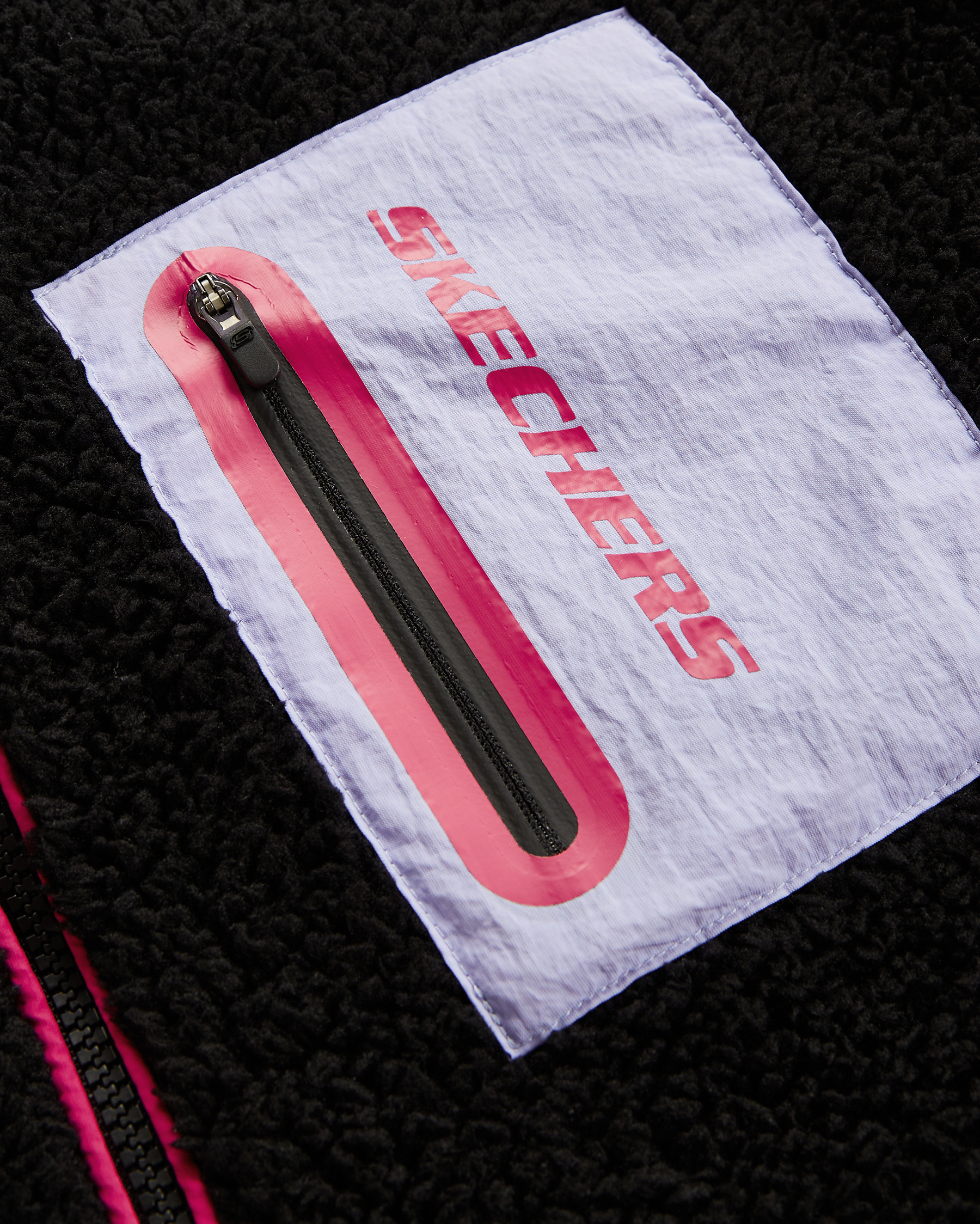 Skechers G Outdoor Fleece Full Zip Sherpa Büyük Kız Çocuk Siyah