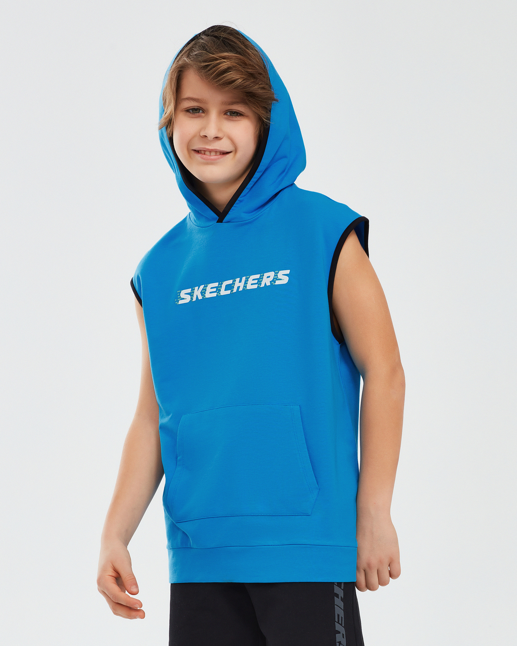 Skechers Lightweight Fleece Two Yarn B Sleeveless Hoodie
