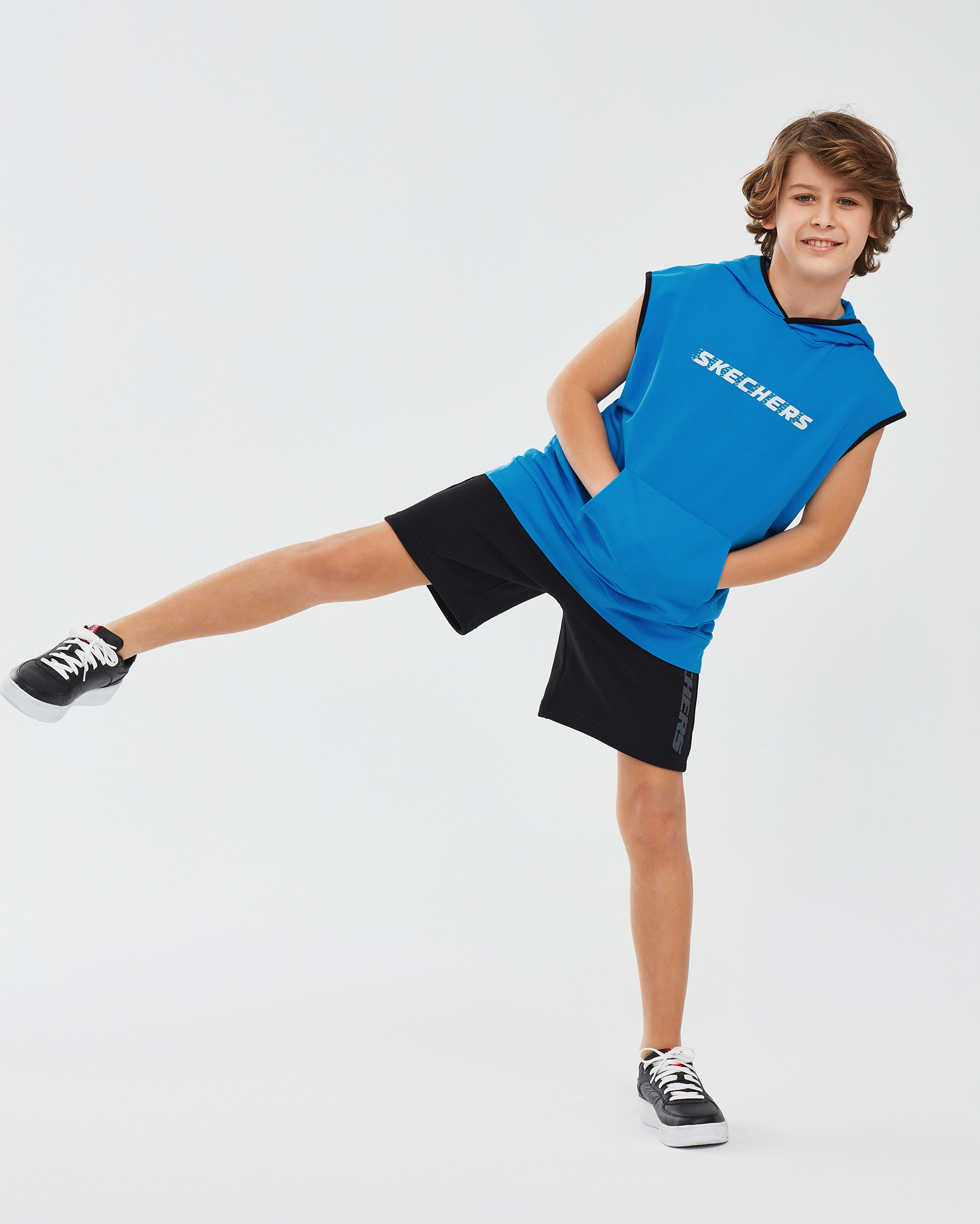 Skechers Lightweight Fleece Two Yarn B Sleeveless Hoodie