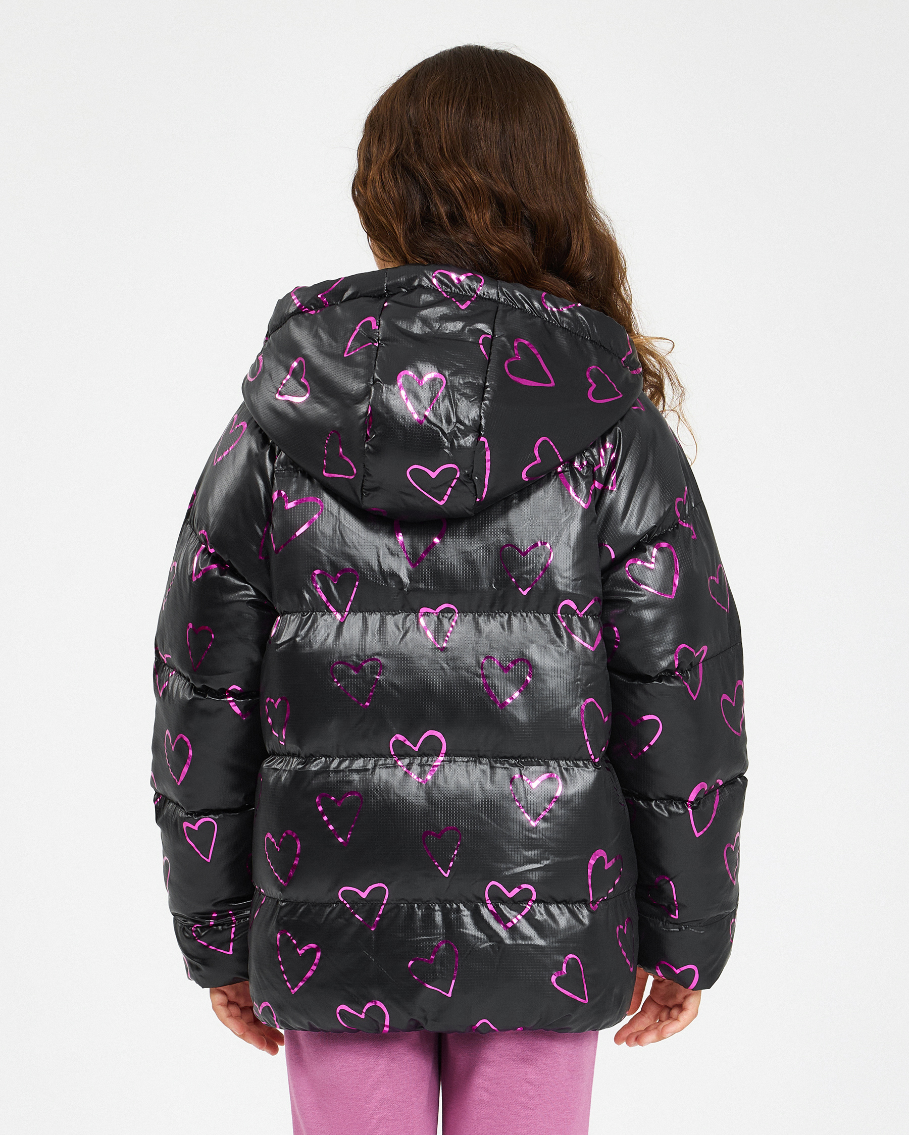 Skechers G Outerwear Padded Jacket Büyük Kız Çocuk Siyah Mont