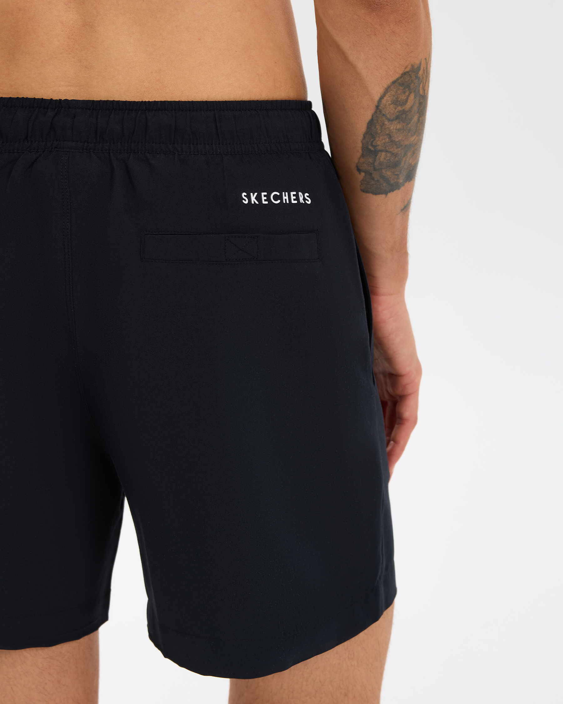 Skechers M 5 Inch Swimshort Erkek Siyah Deniz Şortu S211654-3817