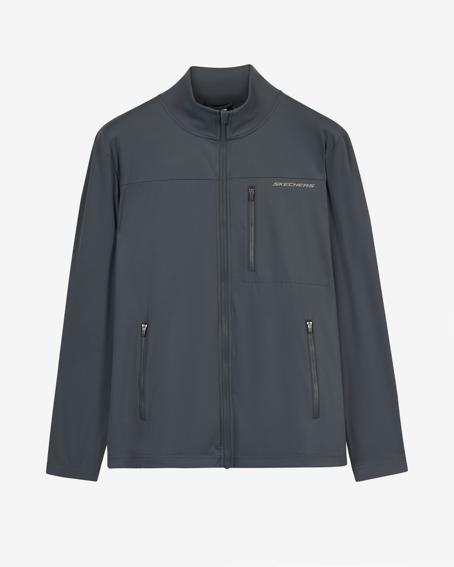 すけまろ Skechers M Micro Jacket Erkek Gri Mont S2620068-3998
