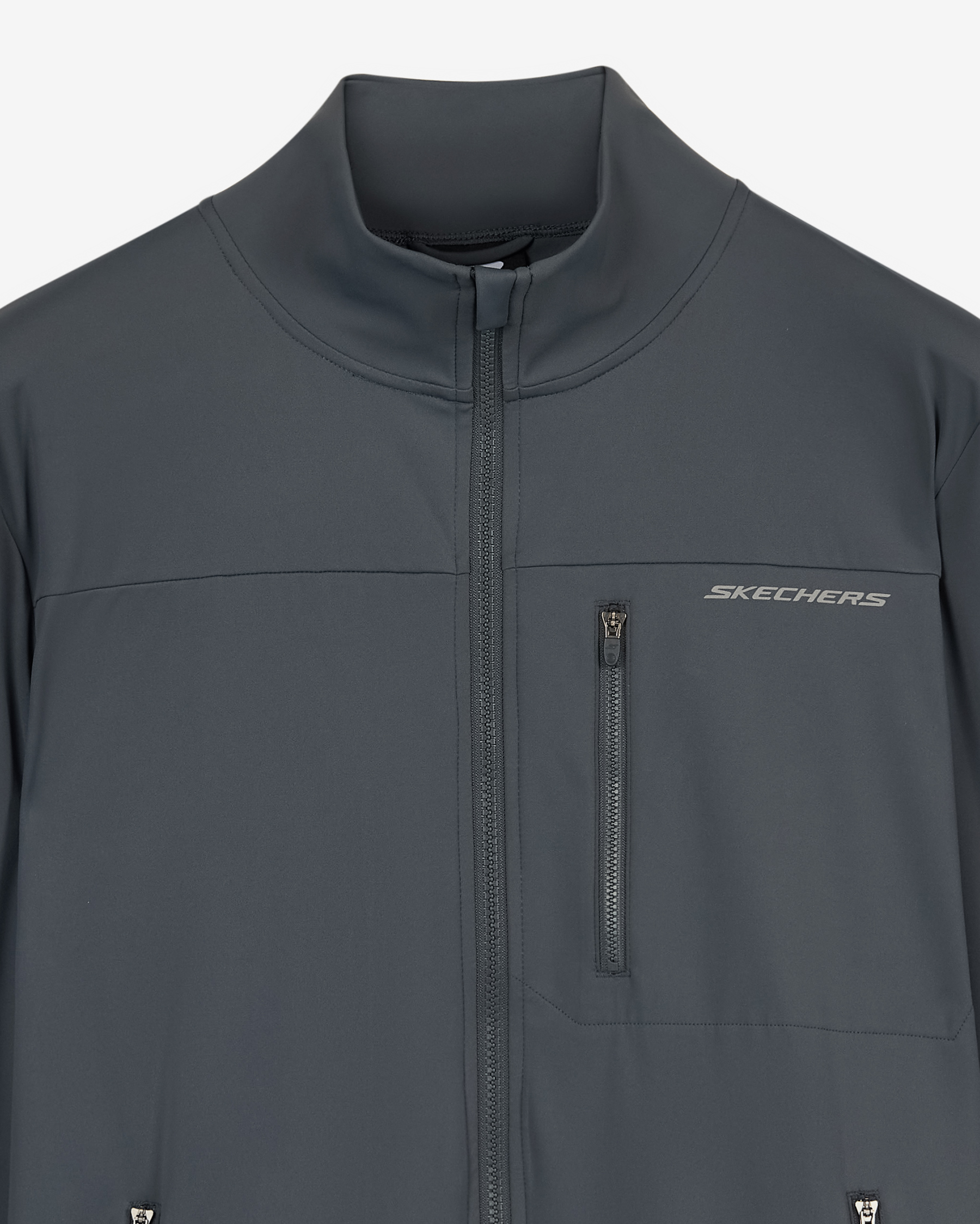 Skechers M Micro Jacket Erkek Gri Mont S2620068-3998