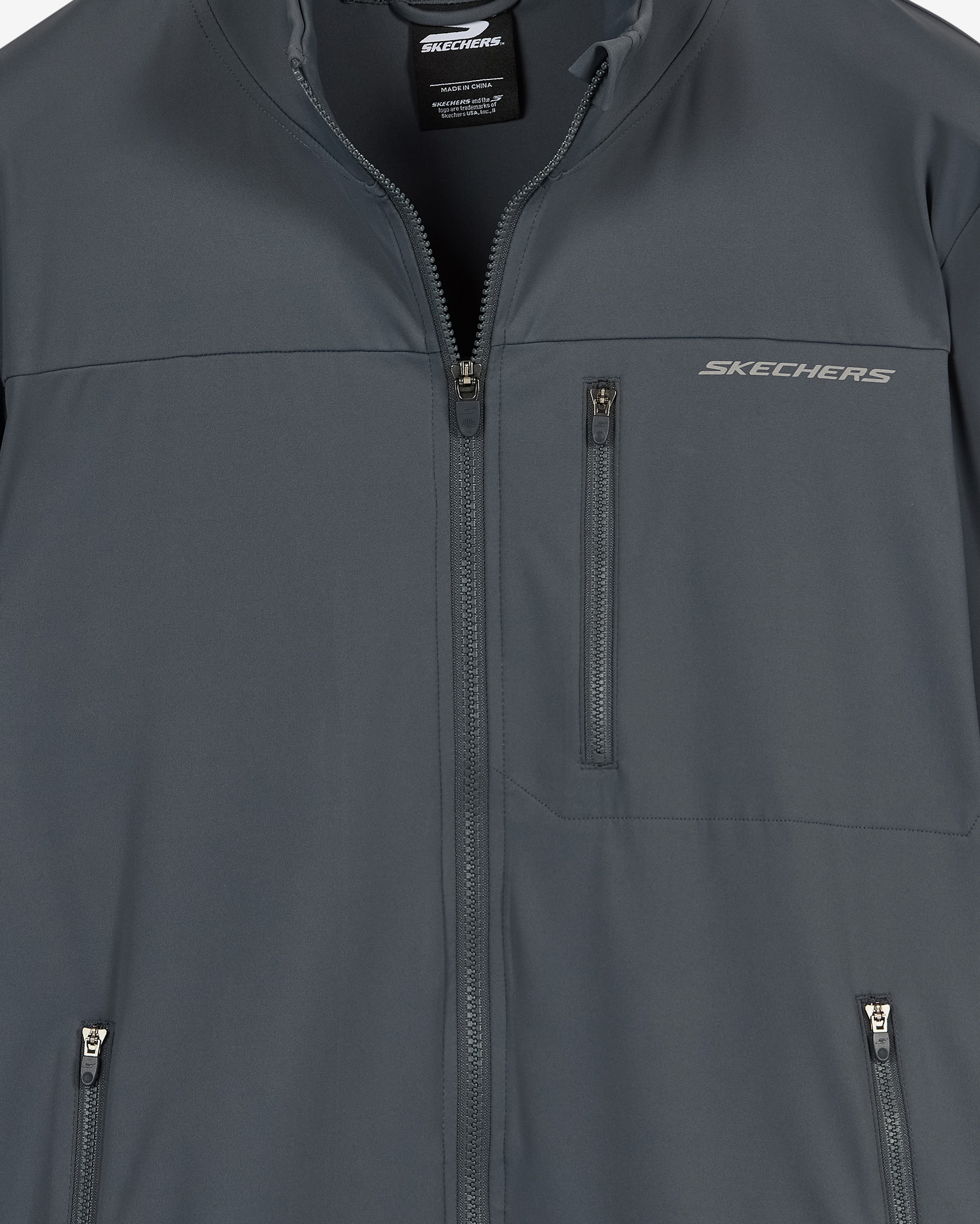 Skechers M Micro Jacket Erkek Gri Mont S2620068-3998