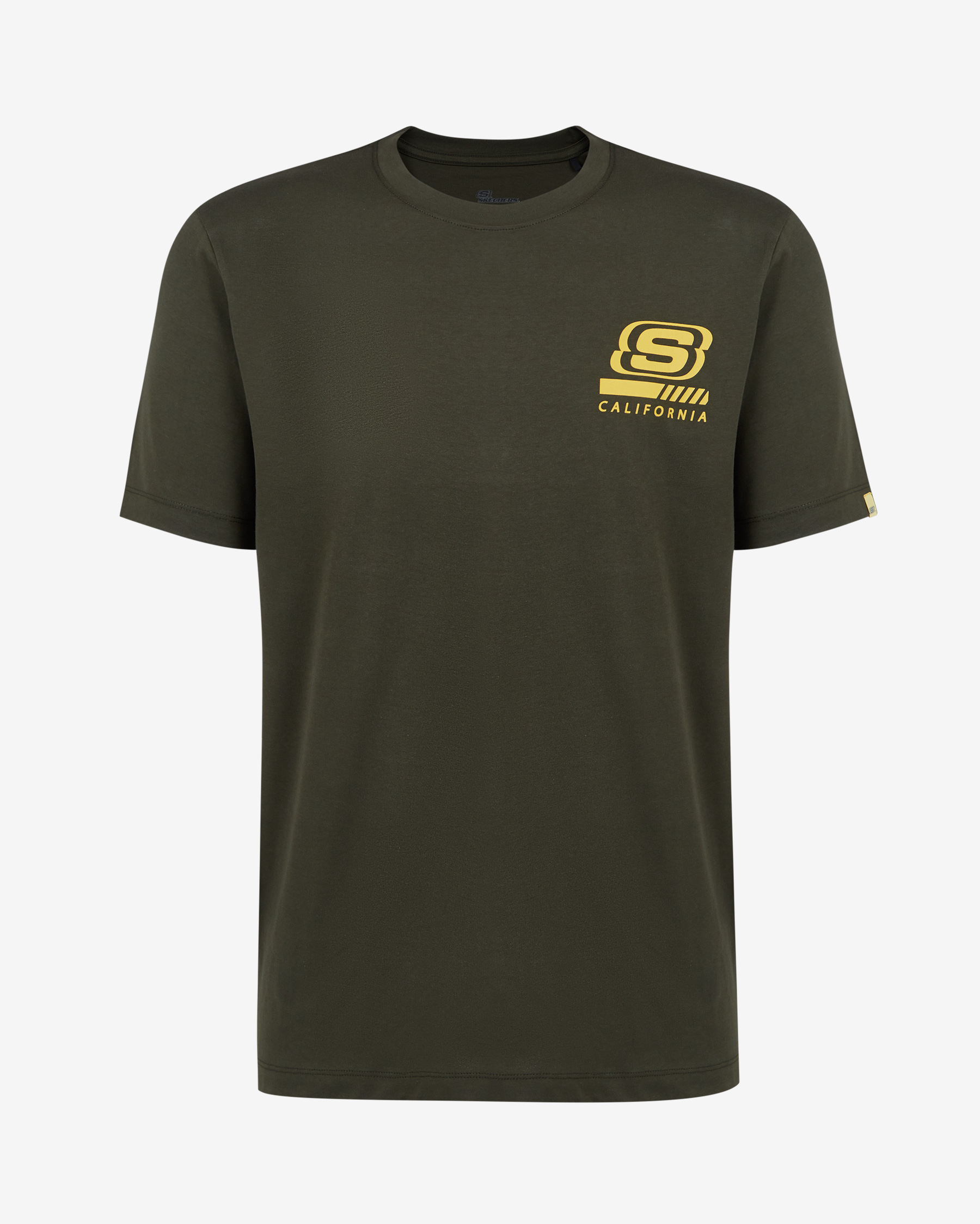 Skechers M Chest Logo T-shirt Erkek Haki Tshirt S212938-801