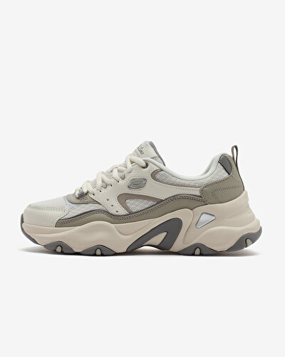 Skechers D'lites - Corduroy Chic Kadın Gri Sneakers 150242 GYBR