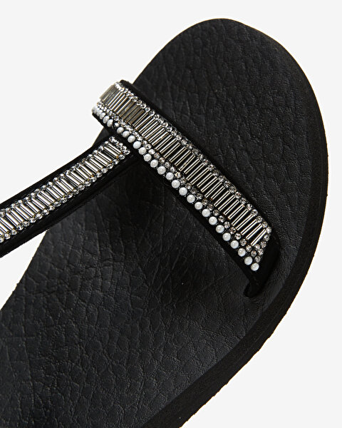 Skechers Meditation Kadın Siyah Sandalet 119292 BLK-6