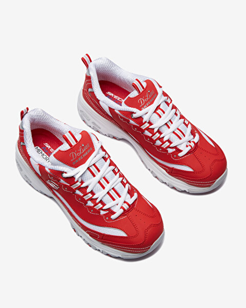 Skechers D'lites - Biggest Fan Kadın Kırmızı Sneakers 11930 RDW-5