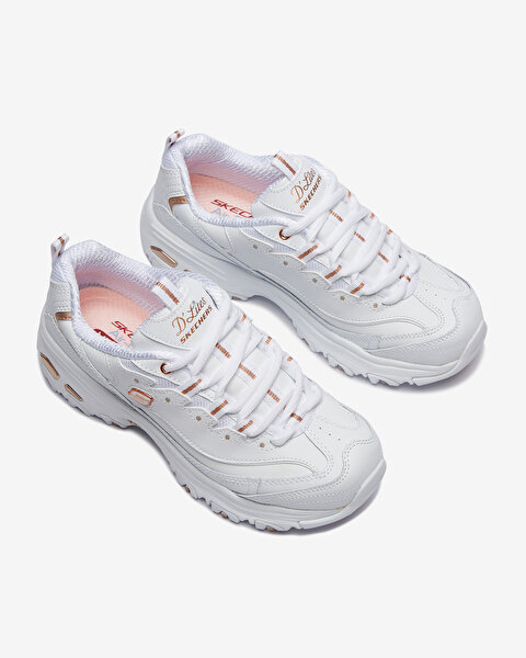 Skechers D'lites  -  Fresh Start Kadın Beyaz Sneakers 11931 WTRG-5