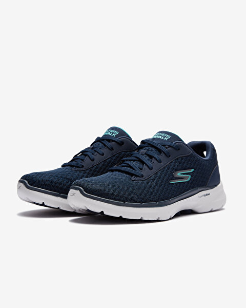 Skechers Go Walk 6  -  Iconic Vision Kadın Lacivert Yürüyüş Ayakkabısı 124514 NVTQ-2