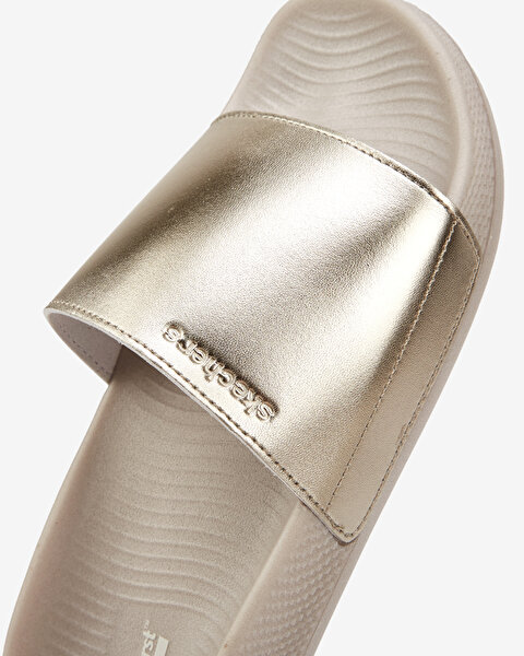 Skechers Hyper Slide  -  Shine On Kadın Sarı Terlik 140431 GLD-6