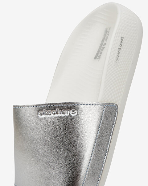 Skechers Hyper Slide  -  Shine On Kadın Gri Terlik 140431 SIL-7