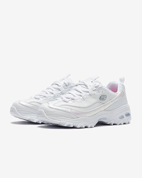 Skechers D'lites - Citi Girl Kadın Beyaz Sneakers 149242 WHT-2