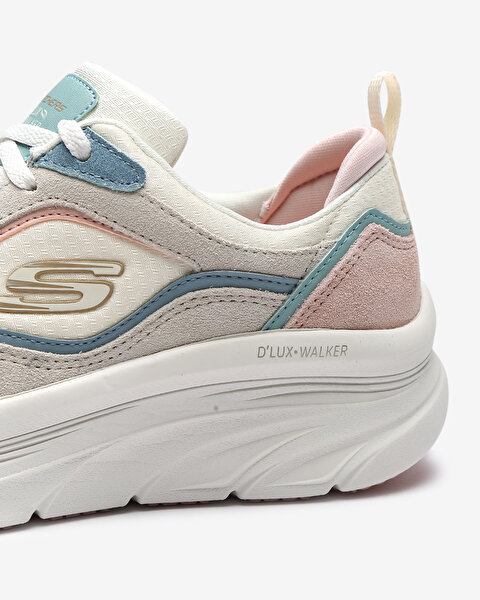 Skechers D'lux Walker Kadın Beyaz Spor Ayakkabı 149357 OFPK-6