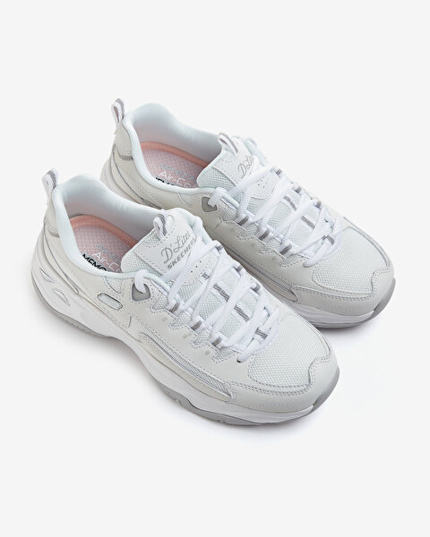 Skechers D'lites 4.0 - Fancy Spirit Kadın Beyaz Sneakers 149491 WHT-5
