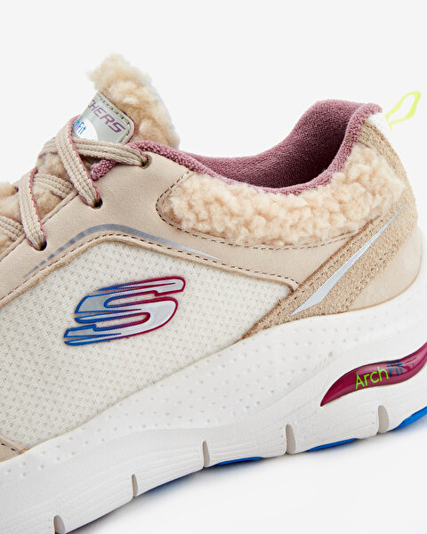 Skechers Arch Fit Kadın Bej Spor Ayakkabı 149737 NAT-6