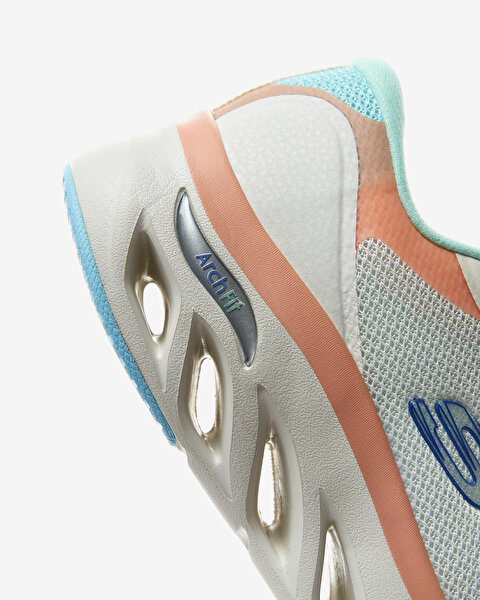 Skechers Arch Fit Glide - Step - Highlight Kadın Beyaz Sneakers 149871 OFPK-6