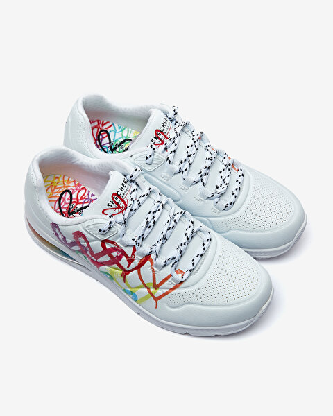 Skechers Skechers Jgoldcrown X Uno 2  -  Floating Love Kadın Beyaz Sneakers 155521 WHT-5