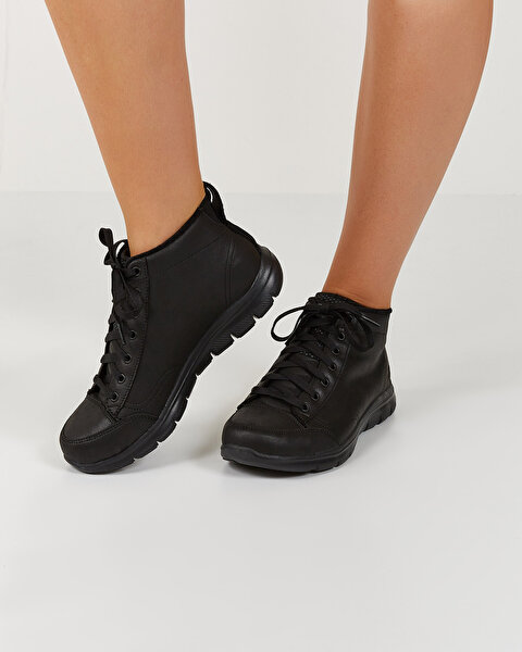 Skechers Flex Appeal 2.0 -  Warm Wishes Kadın Siyah Bot 12892 BBK-6