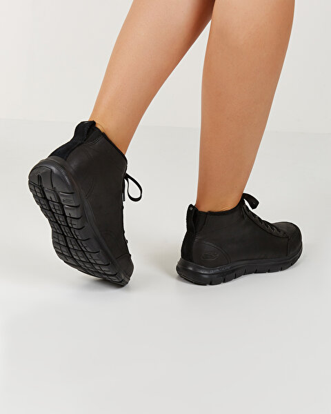Skechers Flex Appeal 2.0 -  Warm Wishes Kadın Siyah Bot 12892 BBK-7