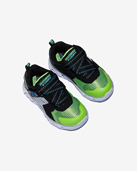 Skechers Hypno - Flash 2.0 -  Rapid Quake Küçük Erkek Çocuk Haki Işıklı Spor Ayakkabı 90587N LMBK-6