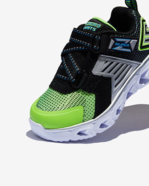 Skechers Hypno - Flash 2.0 -  Rapid Quake Küçük Erkek Çocuk Haki Işıklı Spor Ayakkabı 90587N LMBK-7