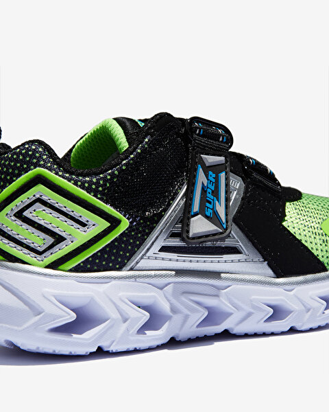Skechers Hypno - Flash 2.0 -  Rapid Quake Küçük Erkek Çocuk Haki Işıklı Spor Ayakkabı 90587N LMBK-8