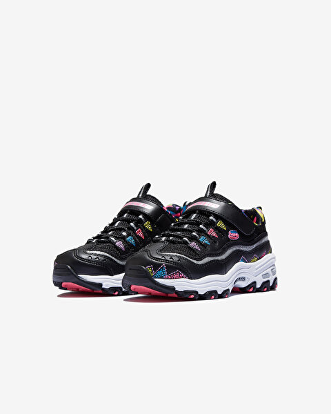 Skechers D'lites  - In Stitches Büyük Kız Çocuk Siyah Sneakers 80524L BKMT-2