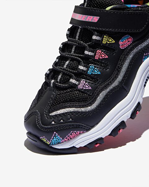 Skechers D'lites  - In Stitches Büyük Kız Çocuk Siyah Sneakers 80524L BKMT-6