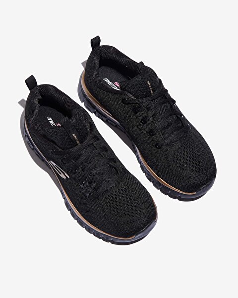 Skechers Graceful - Get Connected Kadın Siyah Spor Ayakkabı 12615 BKRG-5