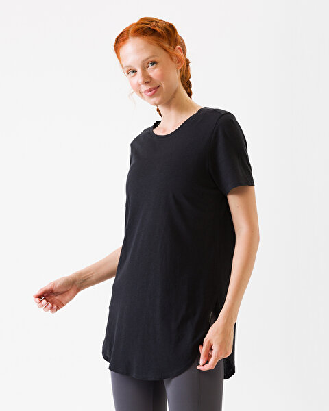 Skechers Restore Tunic Kadın Siyah Tshirt WTO13 BLK-2
