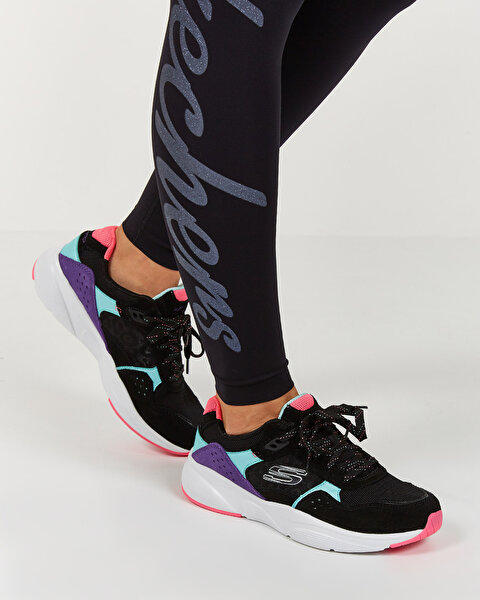 Skechers Meridian - No Worries Kadın Siyah Spor Ayakkabı 13020 BKMT-6