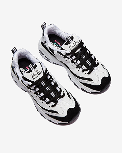 Skechers D'lites - March Forward Kadın Beyaz Sneakers 13148 WBK-5