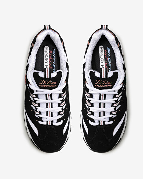 Skechers D'lites - Devoted Fan Kadın Siyah Sneakers 13154 BKRG-5