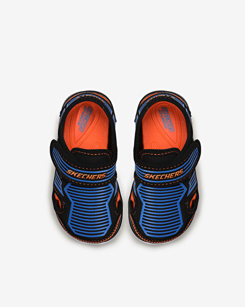 Skechers Hypno - Splash  -  Zotex Küçük Erkek Çocuk Siyah Işıklı Sandalet 90524N BBOR-6