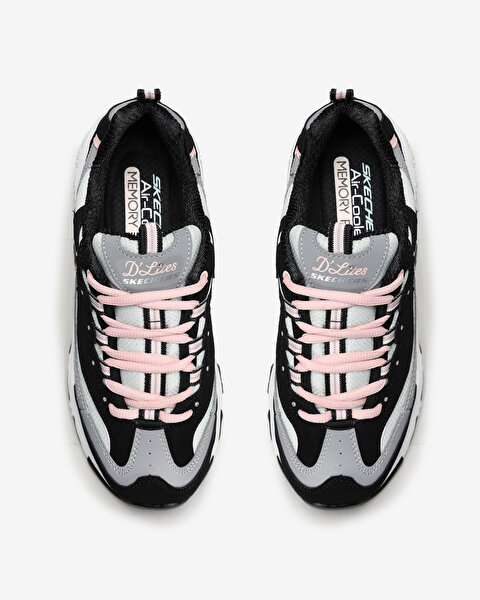 Skechers D'lites - Cool Change Kadın Siyah Sneakers 13143 BKGY-5