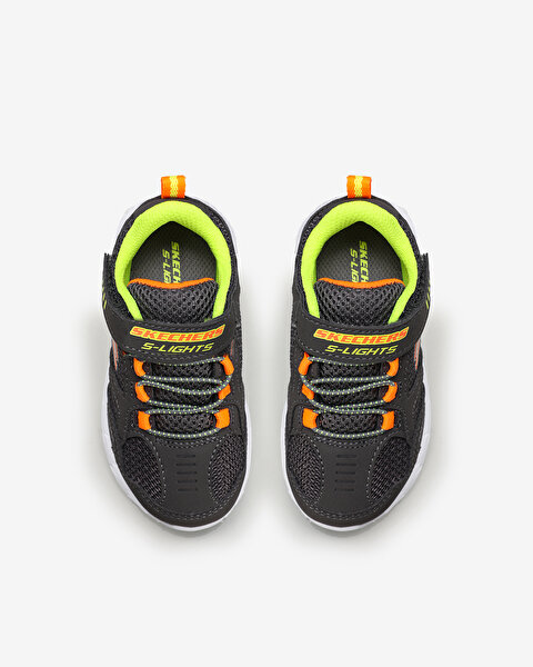 Skechers Magna - Lights Küçük Erkek Çocuk Gri Işıklı Spor Ayakkabı 90750N CCOR-5