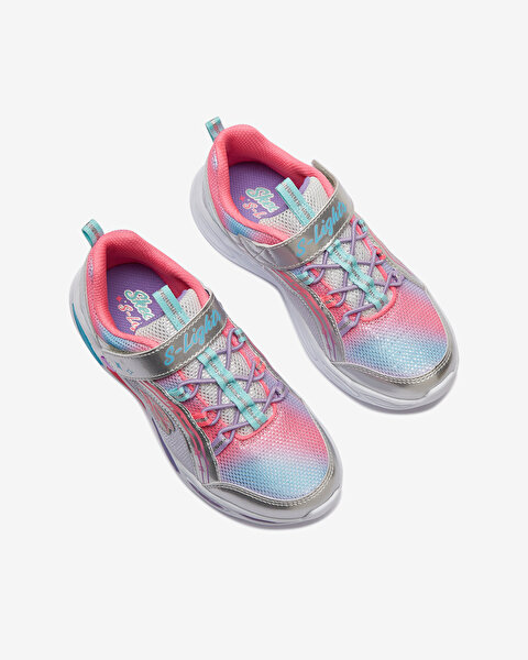 Skechers Shimmer Beams Büyük Kız Çocuk Gri Işıklı Spor Ayakkabı 20269L SMLT-6
