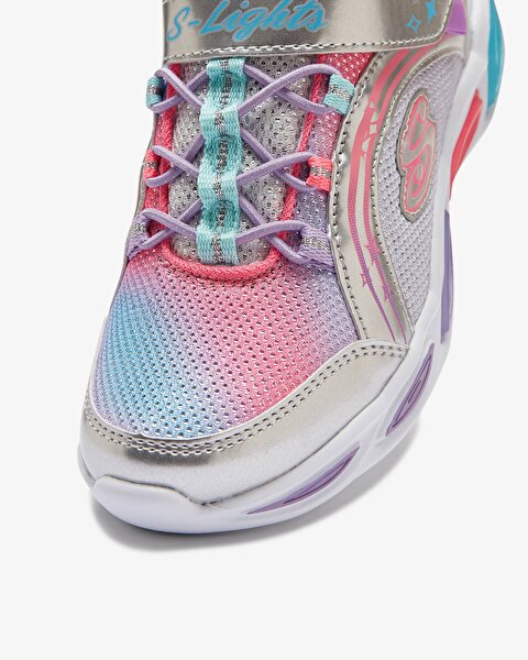 Skechers Shimmer Beams Büyük Kız Çocuk Gri Işıklı Spor Ayakkabı 20269L SMLT-7